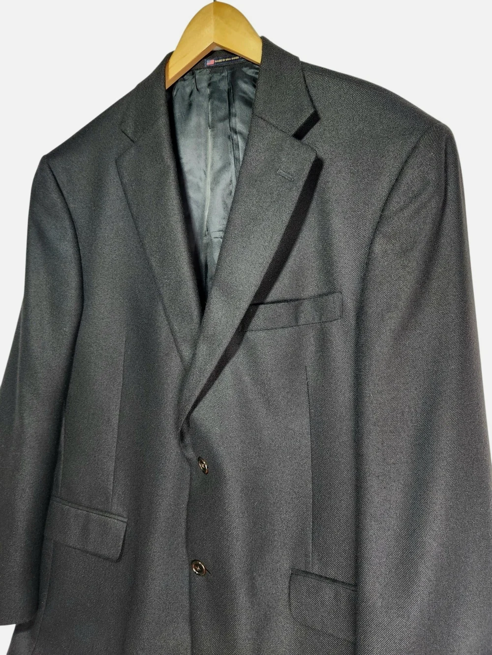 Hart Schaffner Marx Gold Trumpeter 43R 100% Cashmere Blazer Colombo Italy USA